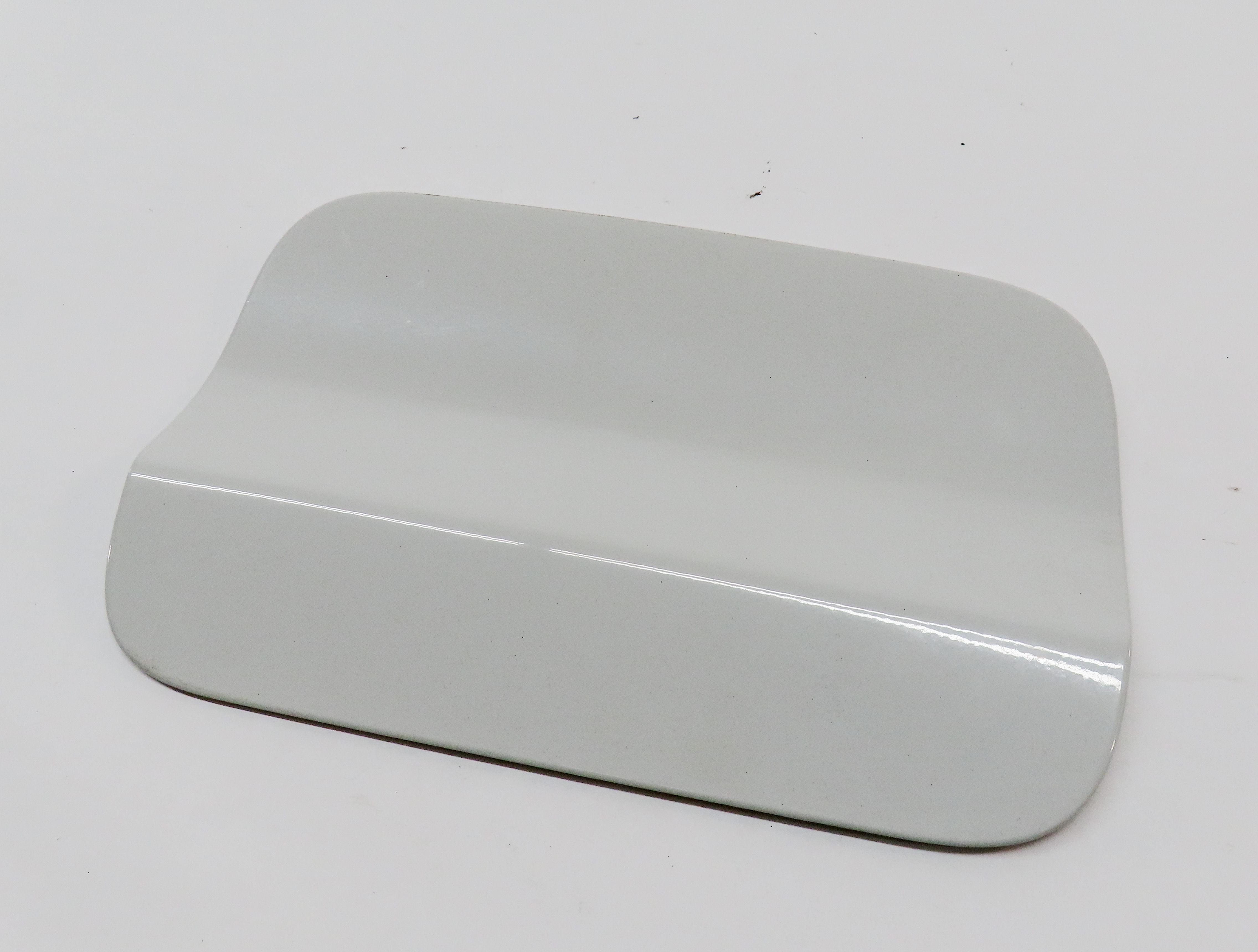 11-17 BMW X3 (F25) FUEL TANK DOOR LID COVER TRIM w/o HOUSING (White) — exact item pictured